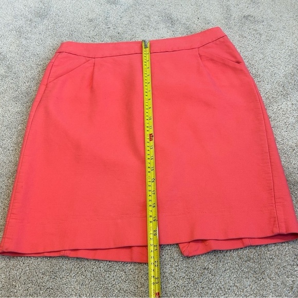 J. Crew pink pencil skirt Sz 10 pockets - Picture 7 of 10